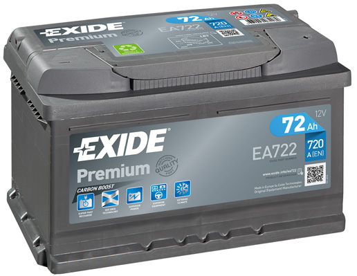 Baterie de pornire EA722 EXIDE